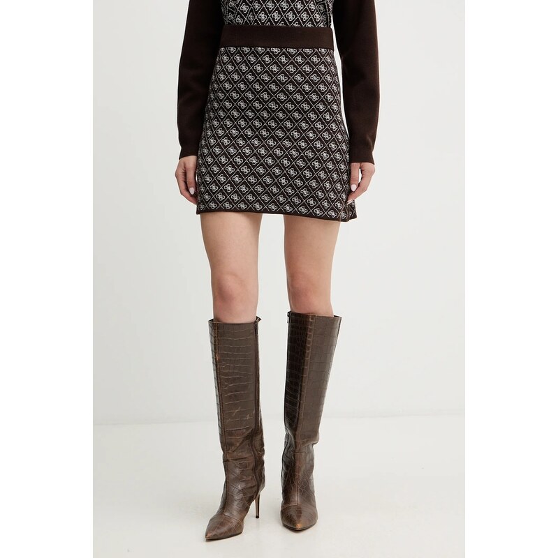 Sukňa s prímesou vlny Guess AUBREY 65914909