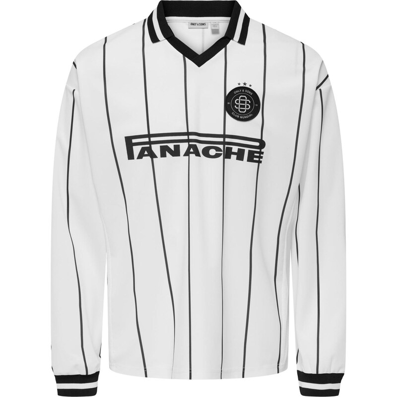 Only & Sons Tričko ONSZIDAN čierna / biela 65365820