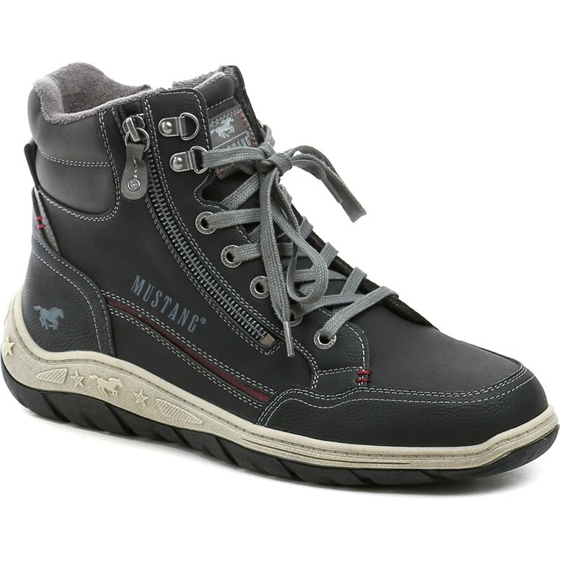 Mustang 15M018100200 čierne pánske zimné topánky 65915457