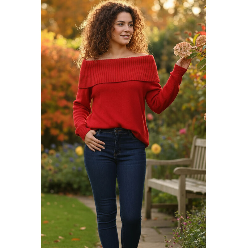 Glara Mäkký sveter s vysokým rolákom 65915477