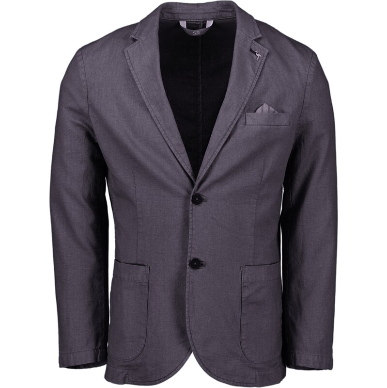 Pánske tmavomodré ľanovo-bavlnené sako S4 65915705