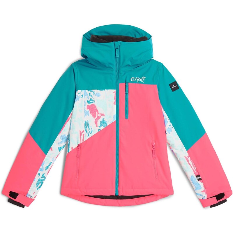 ONEILL Outdoorová bunda zelená / fuksia / biela 65921928