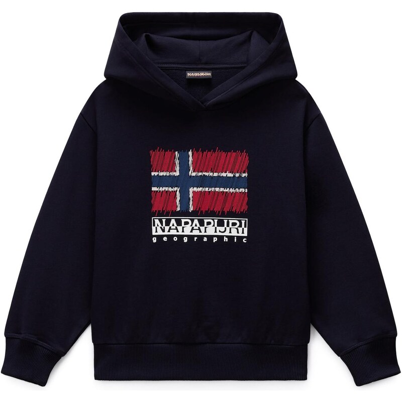 NAPAPIJRI Mikina K B-Adige H modrá / červená / čierna / biela 65922400