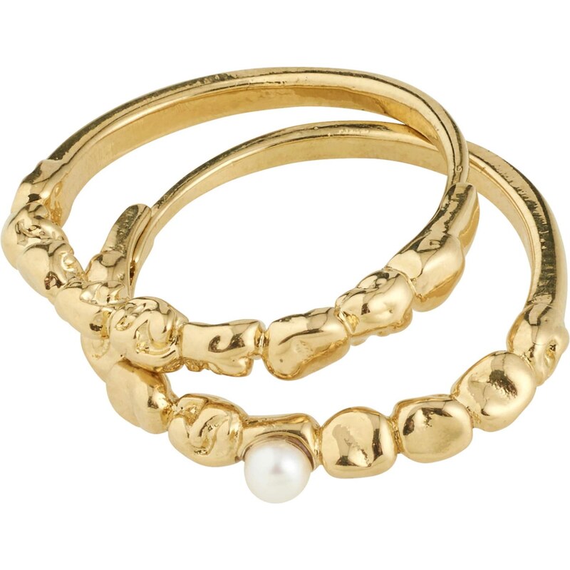 Pilgrim Prsteň Shift zlatá 65922603