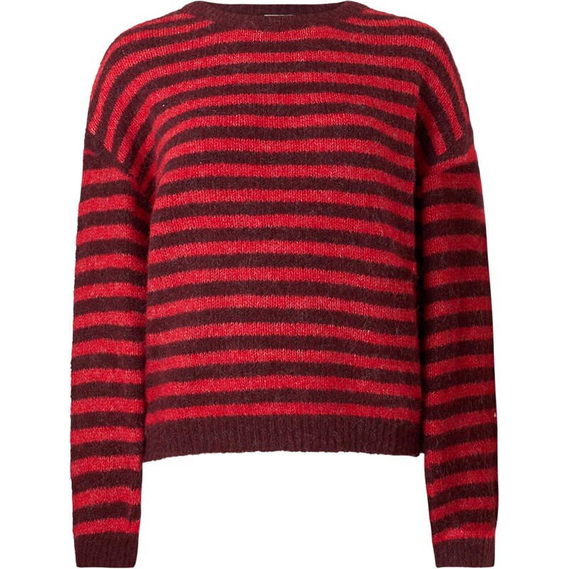 JDY Sveter JDYZOEY gaštanová / červená 65922811