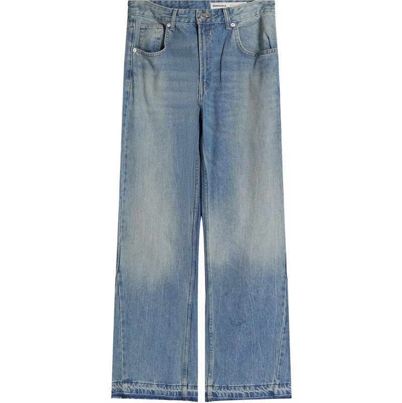 Bershka Džínsy modrá denim 65922723