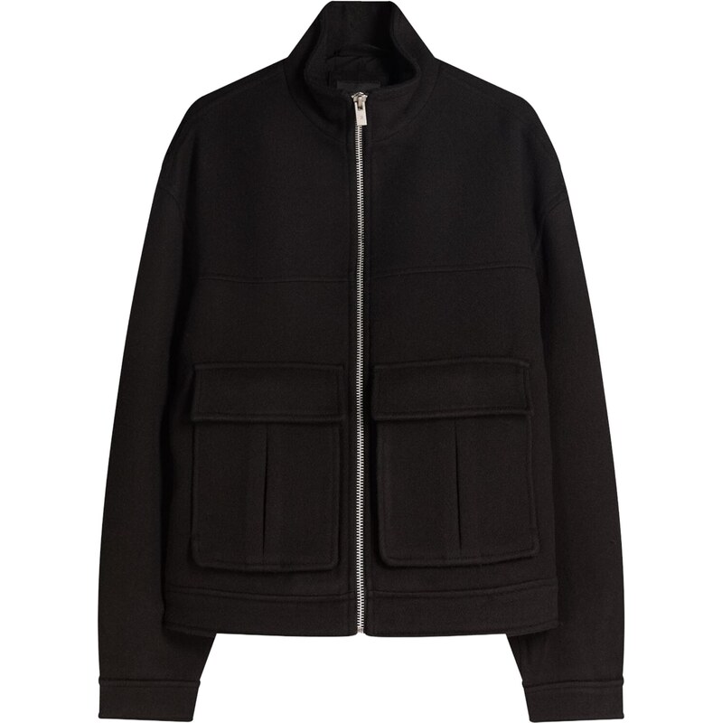 Bershka Prechodná bunda čierna 65922724