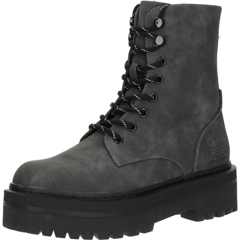 Dockers by Gerli Šnurovacie členkové čižmy antracitová 65922928