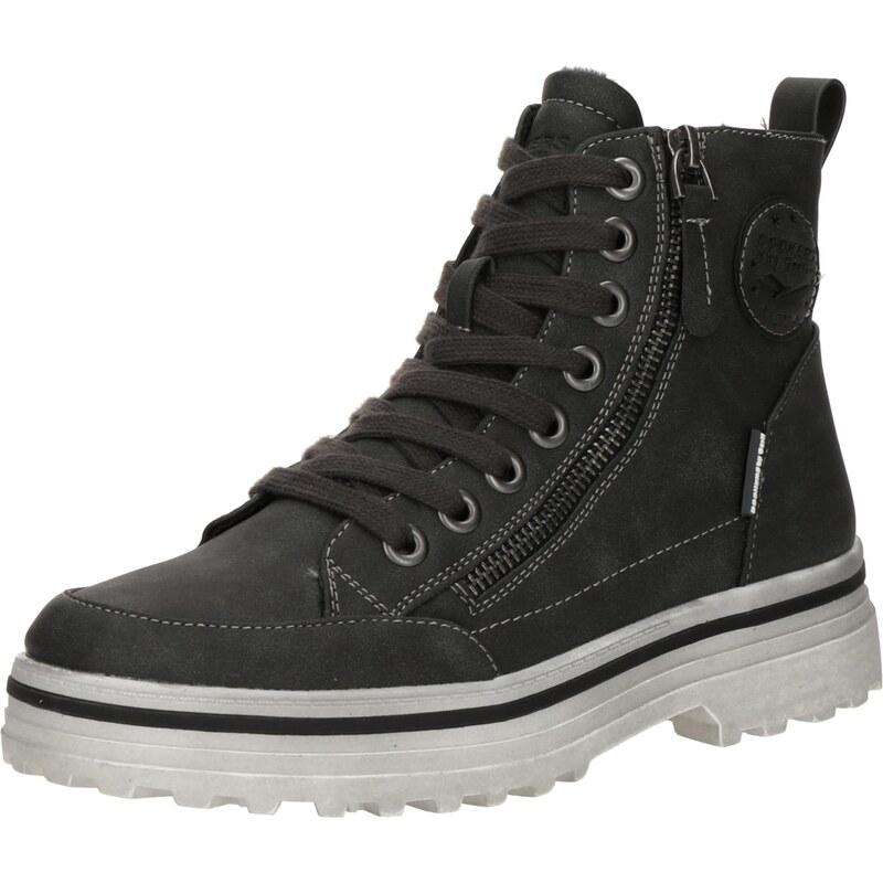 Dockers by Gerli Šnurovacie členkové čižmy grafitová 65922918