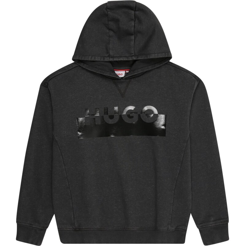 HUGO Mikina čierna / čierna melírovaná 65922950
