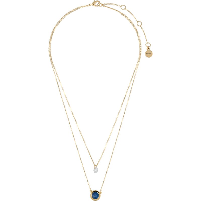 DKNY Retiazka modrá / zlatá / priehľadná 65922984