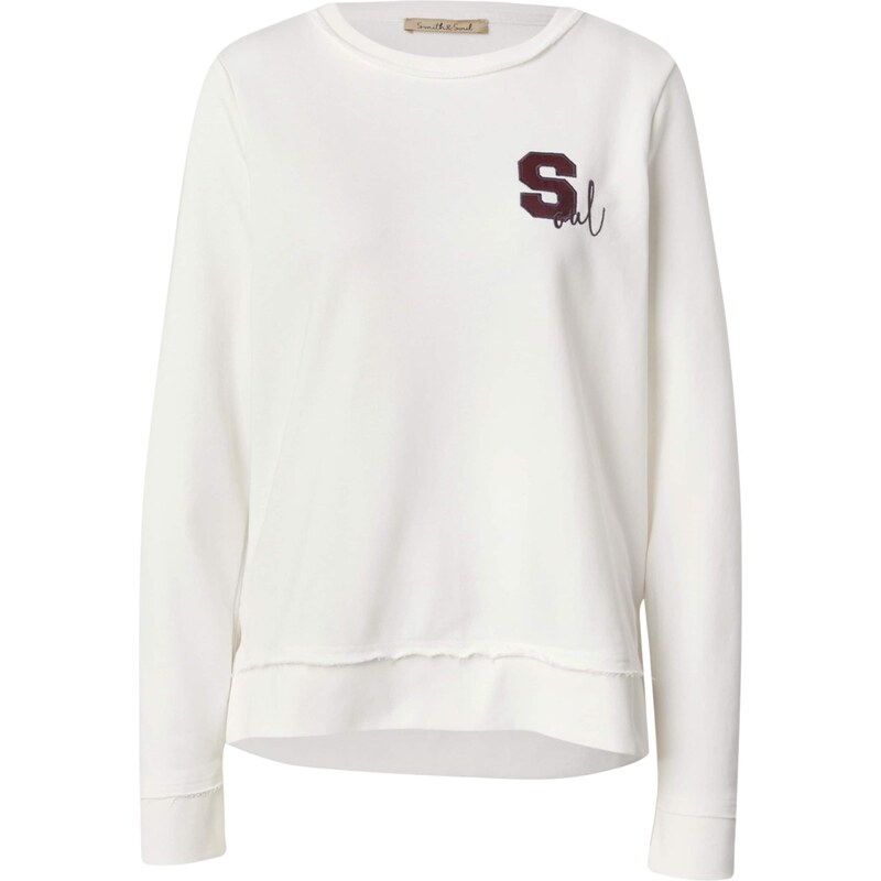 Smith&Soul Mikina nebielená / bordová / čierna 66010063