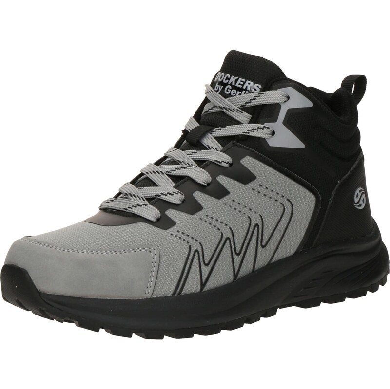 Dockers by Gerli Šnurovacie členkové čižmy sivá / čierna 65922998