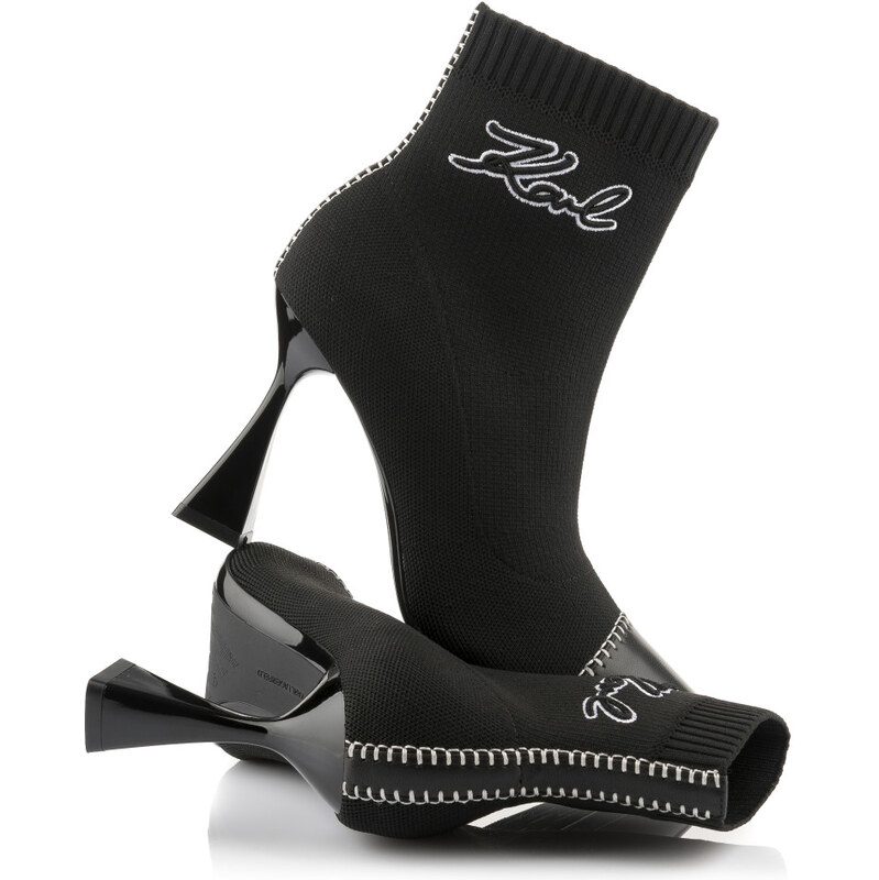 ČLENKOVÁ OBUV KARL LAGERFELD DEBUT II MIX KNIT ANKLE BOOT 67047561