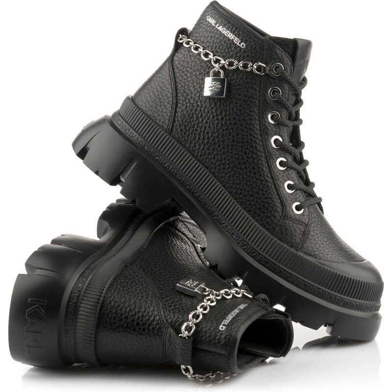 ČLENKOVÁ OBUV KARL LAGERFELD TREKKA MAX LOCK CHAIN LACE BOOT 67047562