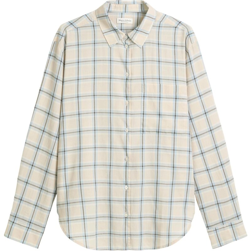 Marc OPolo Blúzka krémová / modrá / svetlomodrá 65922233