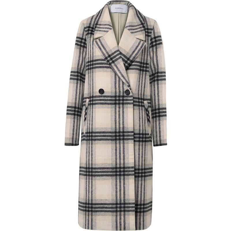 COMMA Prechodný kabát nebielená / svetlosivá / čierna 65922651
