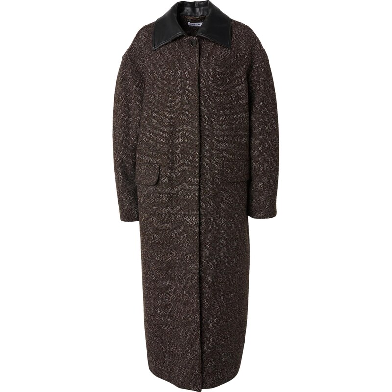 EDITED Prechodný kabát Leah hnedá / čierna / biela 65922717