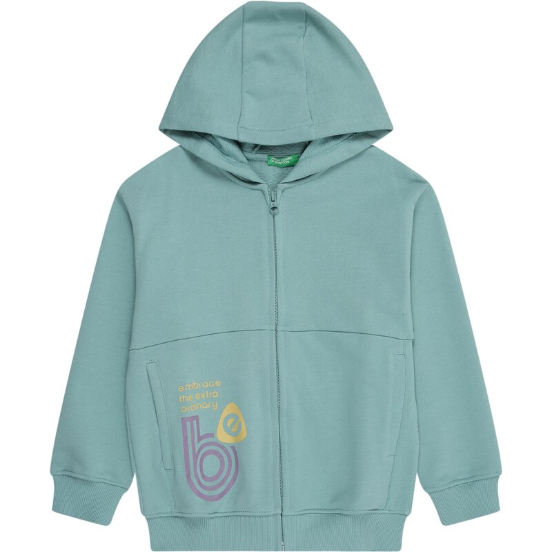 UNITED COLORS OF BENETTON Tepláková bunda žltá / mätová / fialová 65922957