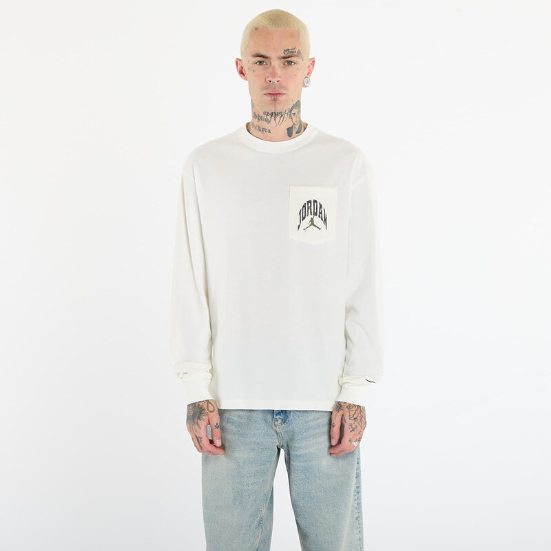 Tričko Jordan Brooklyn Mens Realtree Long-Sleeve Pocket Crew Neck Sail 65925271