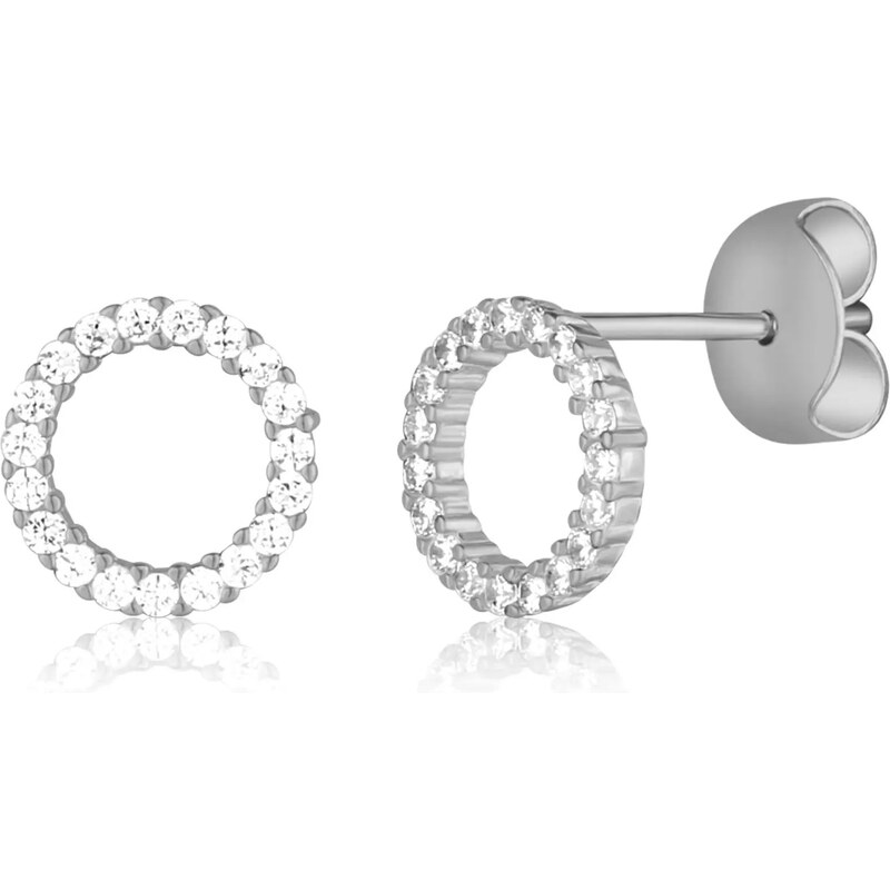 JVD Elegantné strieborné náušnice so zirkónmi SVLE3254XD5BI00 66587491