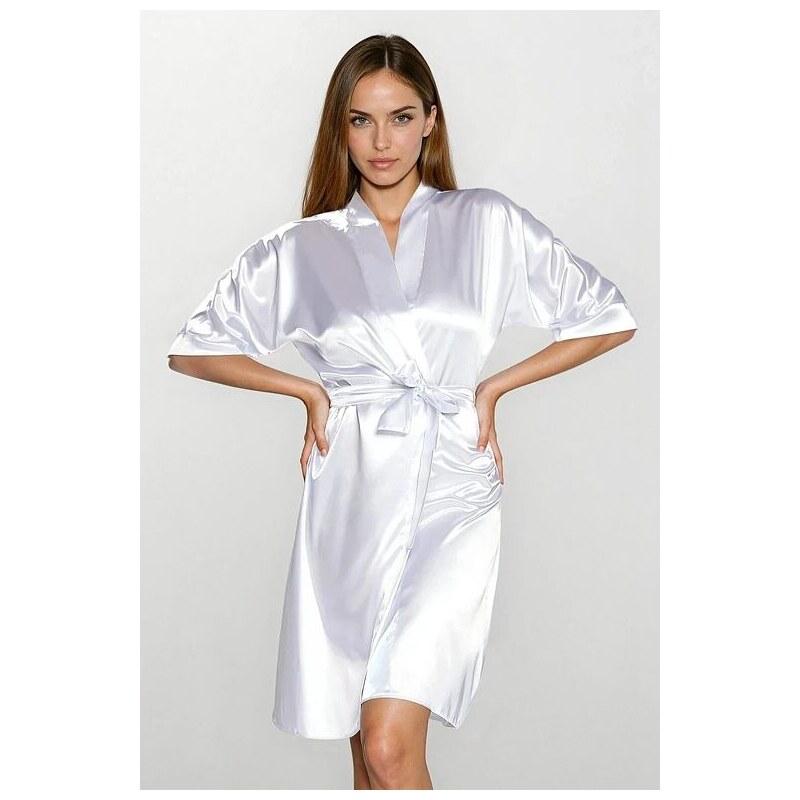 DKaren Saténový župan 100 biely 33132179