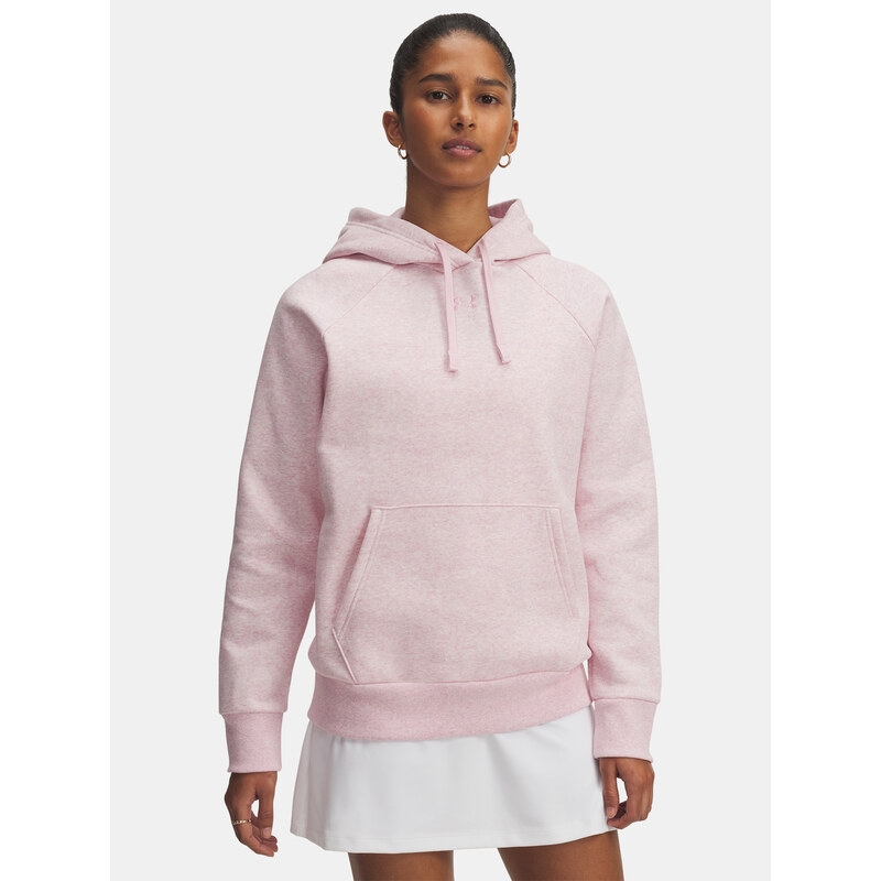 Under Armour UA Rival Fleece Hoodie-PNK - Ladies 65986517