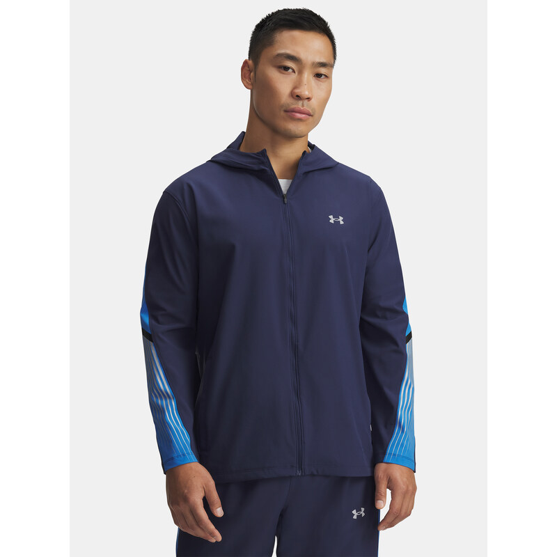 Mens Under Armour UA Velociti Storm Hooded Jacket Jkt-BLU - Mens 65991996