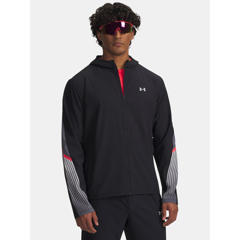Mens Under Armour UA Velociti Storm Hooded Jacket Jkt-BLK - Mens 65986562