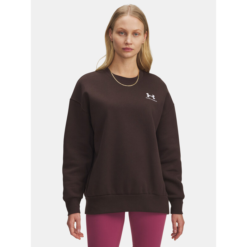 Under Armour UA Icon Fleece OS Crew-BRN Womens Sweatshirt - Womens 65986653