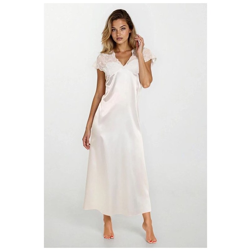 Kalimo Saténová košieľka s čipkou Mactan ecru 5538262