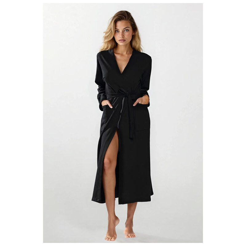 DKaren Bavlnený župan Melissa čierny 33540519