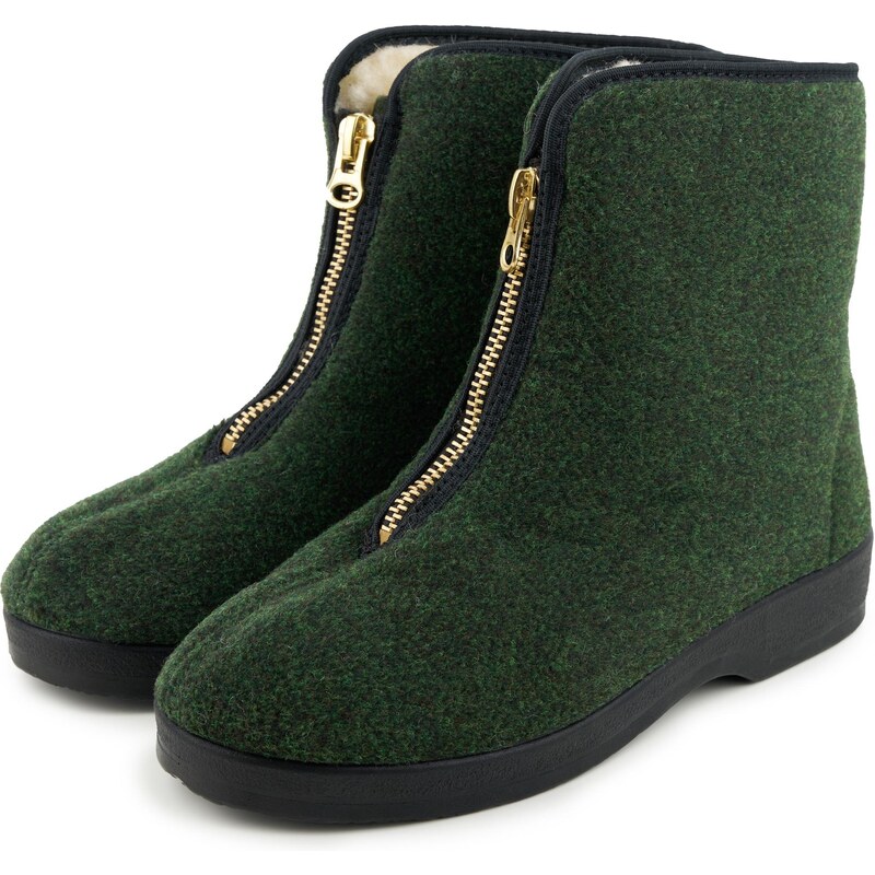 Vlnka Pánske kapce z ovčej vlny zelená veľkosti obuvi - dospelí 42 65952814