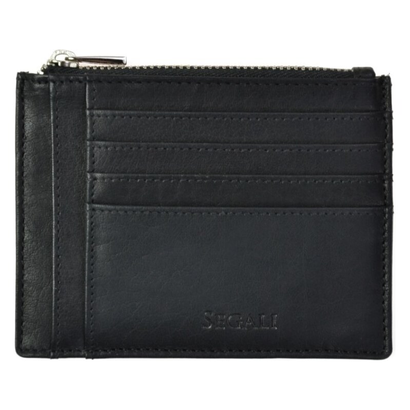 SEGALI Pánska kožená dokladovka SG-27486A čierna 65932903