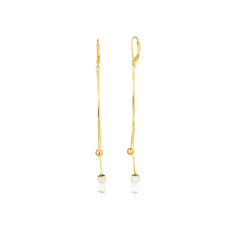 JVD Dlhé pozlátené visiace náušnice SVLE1913XE9GO00 66587470