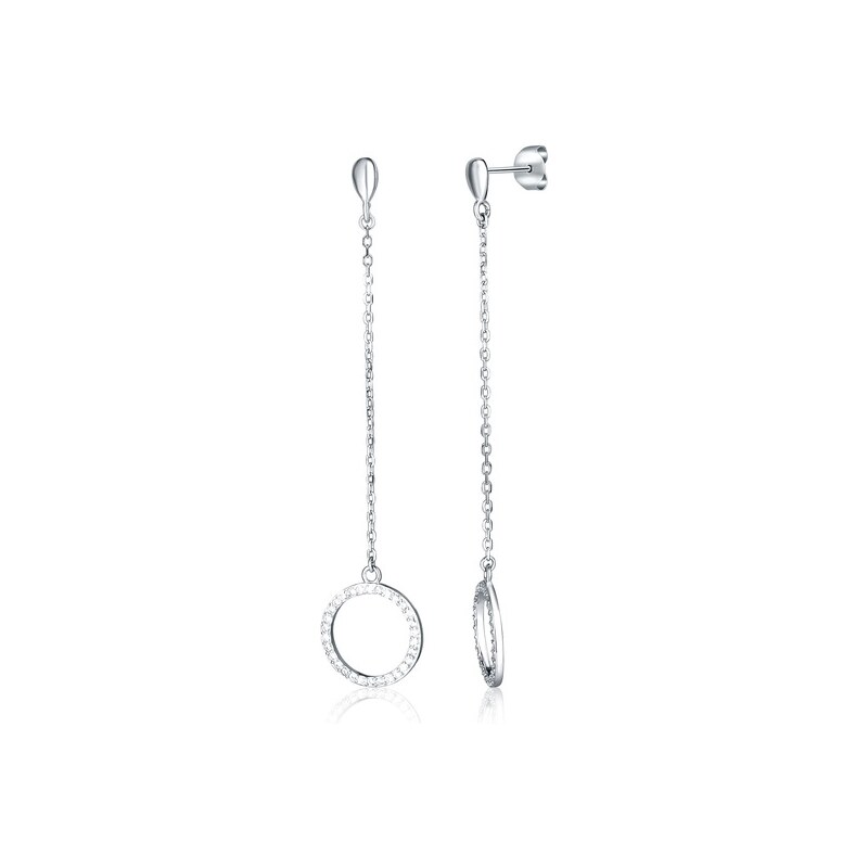 JVD Minimalistické dlhé strieborné náušnice SVLE2184XJ6BI00 66592589