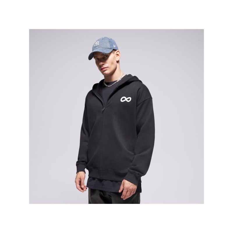 Prosto Mikina Zip Hoodie Infinity Black Muži Oblečenie Mikiny 65540987