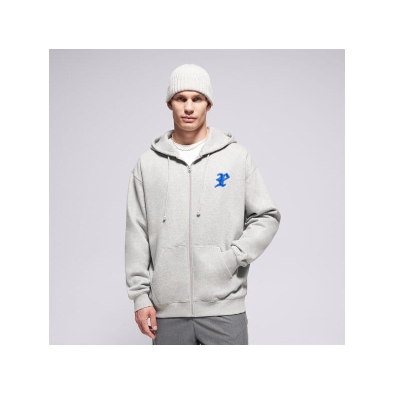 Prosto Mikina Zip Hoodie Ghotic P Gray Muži Oblečenie Mikiny 65540976