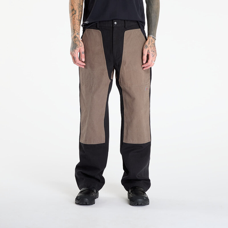 Kalhoty ROA Fomes Double Knee Washed Canvas Pant Black/ Grey XL 65952946