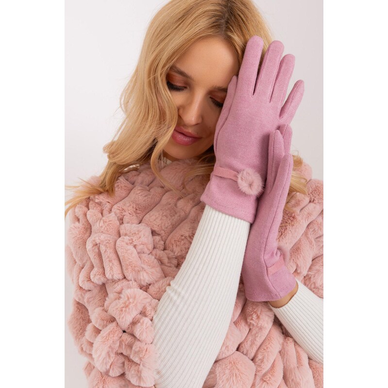 MladaModa Teplé dotykové rukavice s malým brmbolcom model 90426 65954345
