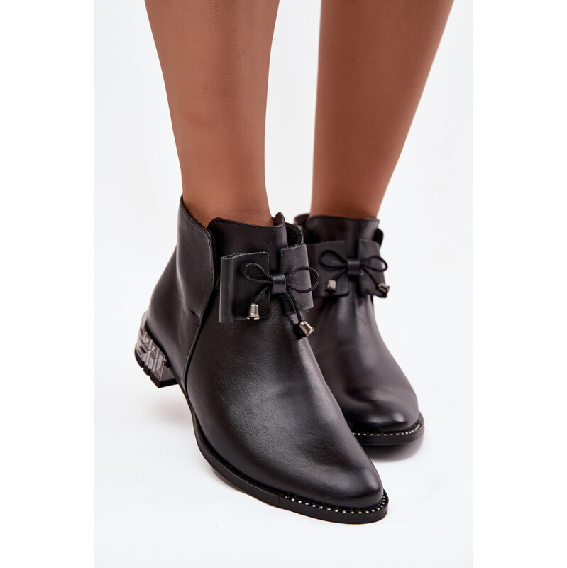 Dámske kožené členkové topánky Zazoo 1396 66473104