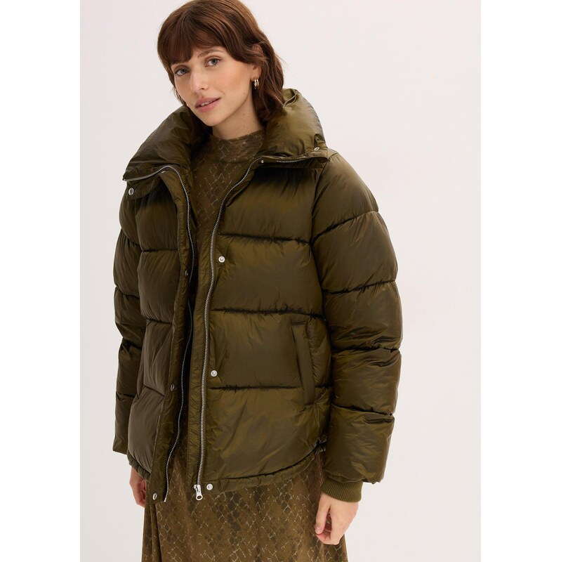 bonprix Prešívaná bunda oversize, farba zelená 66048172