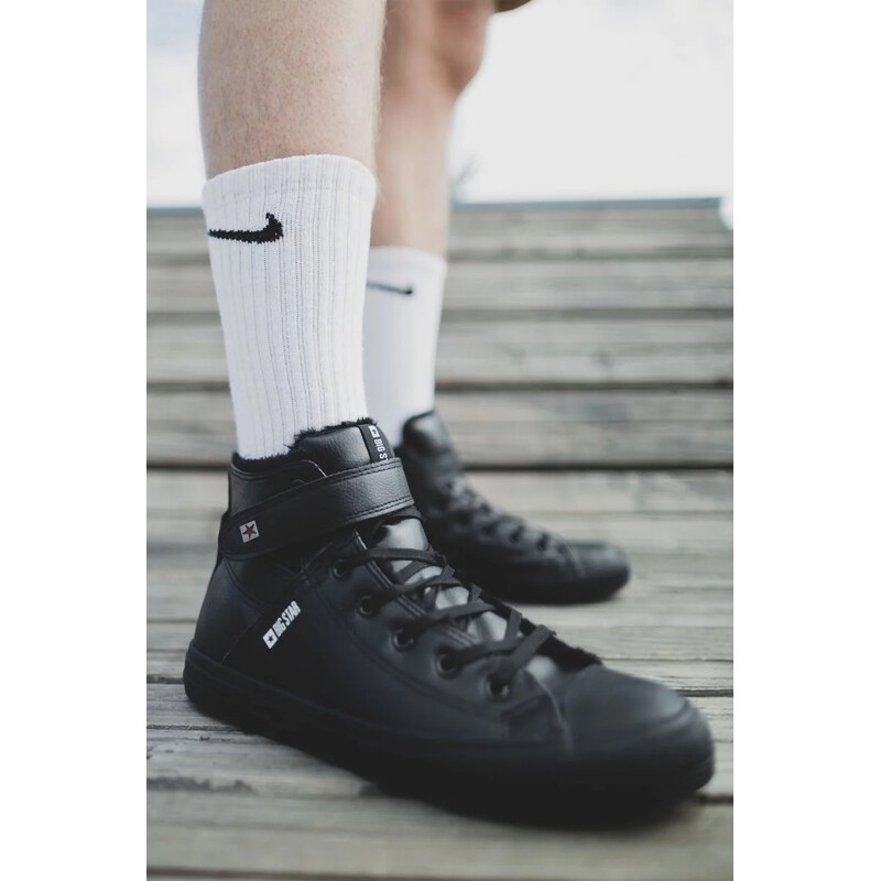 Big Star Shoes Pánske zateplené tenisky na vysokom podpätku Big Star - 62316801