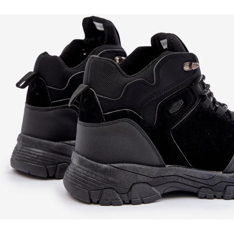 Kesi Zateplené pánske trekingové topánky Lace-up Black Zerista 62317182