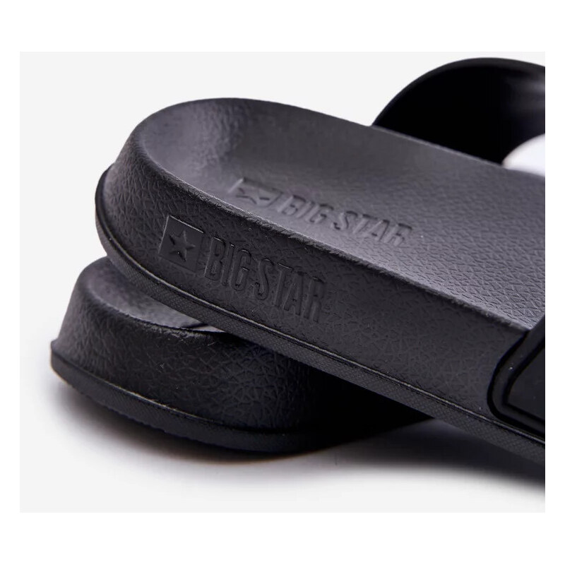Big Star Shoes Pánske papuče s logom Big Star Black 62769604