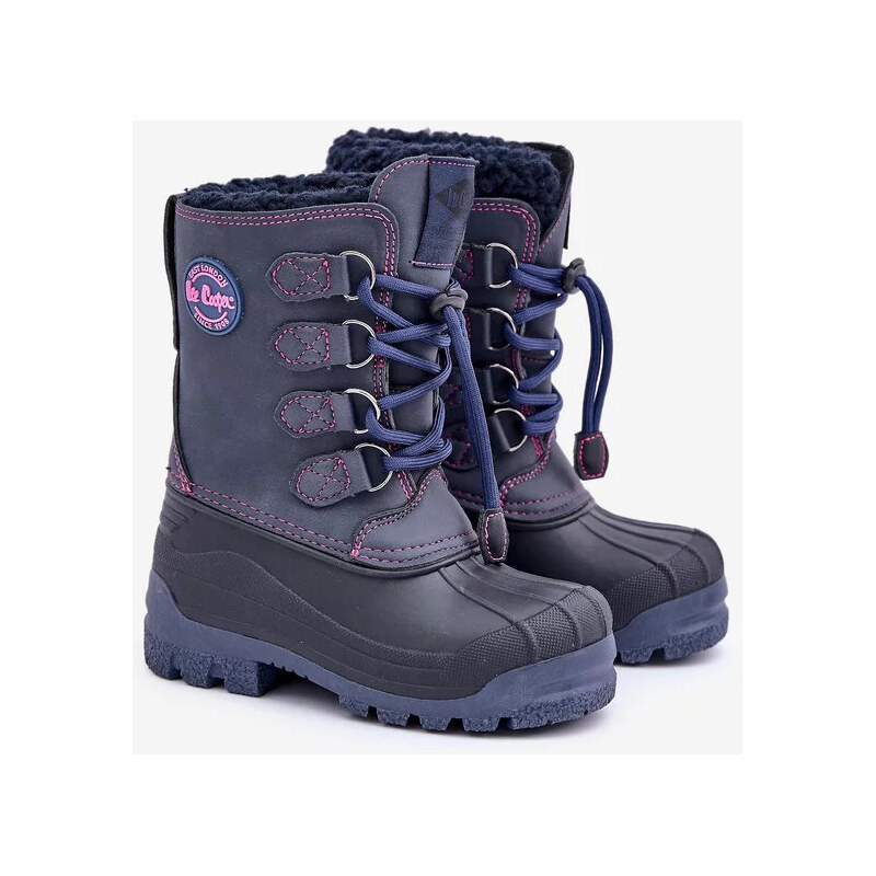 Kesi Vysoké teplé detské snehule so šnúrkou Lee Cooper LCJ-24-44-2843K 64541276