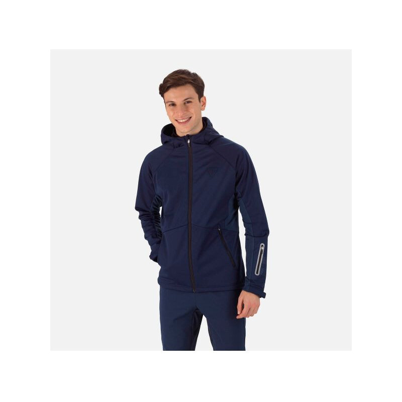 ROSSIGNOL Softshellová mikina Jkt navy blue pánska bunda 66086899