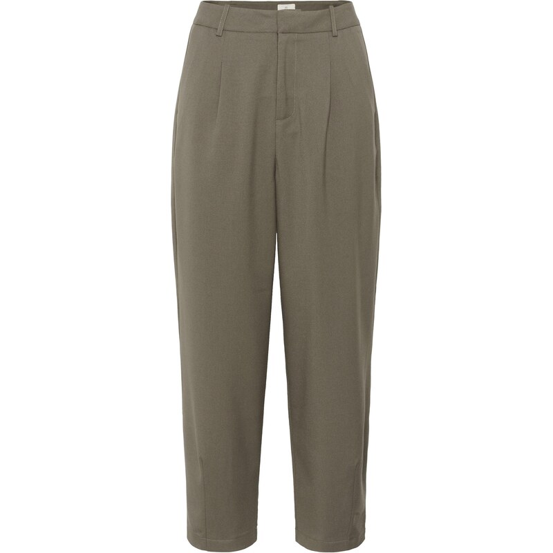 Kaffe Plisované nohavice KAMerle olivová 65966945