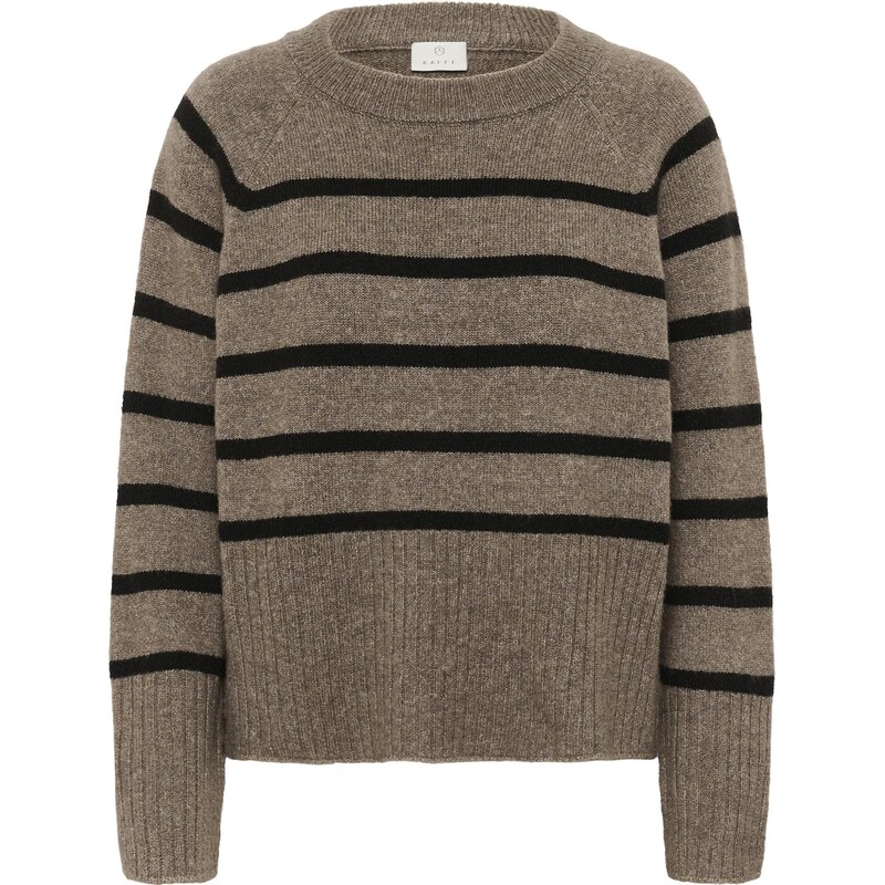 Kaffe Sveter hnedá melírovaná / čierna 65966962