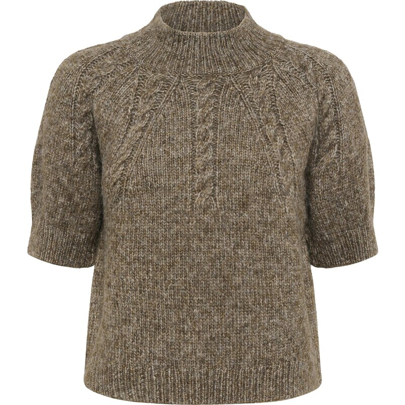 Kaffe Sveter KACuba hnedá melírovaná 65966968